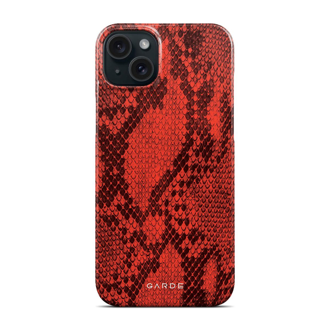 Python Red iPhone 15 Plus Back Cover - Custom Printed Phone Case by Garde