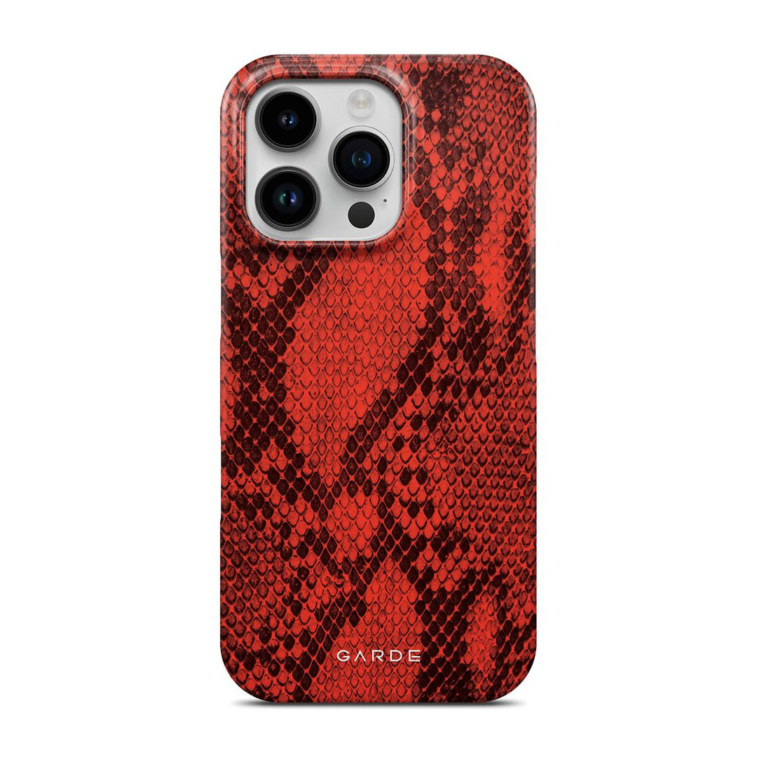 Python Red iPhone 16 Pro Back Cover - Custom Printed Phone Case by Garde