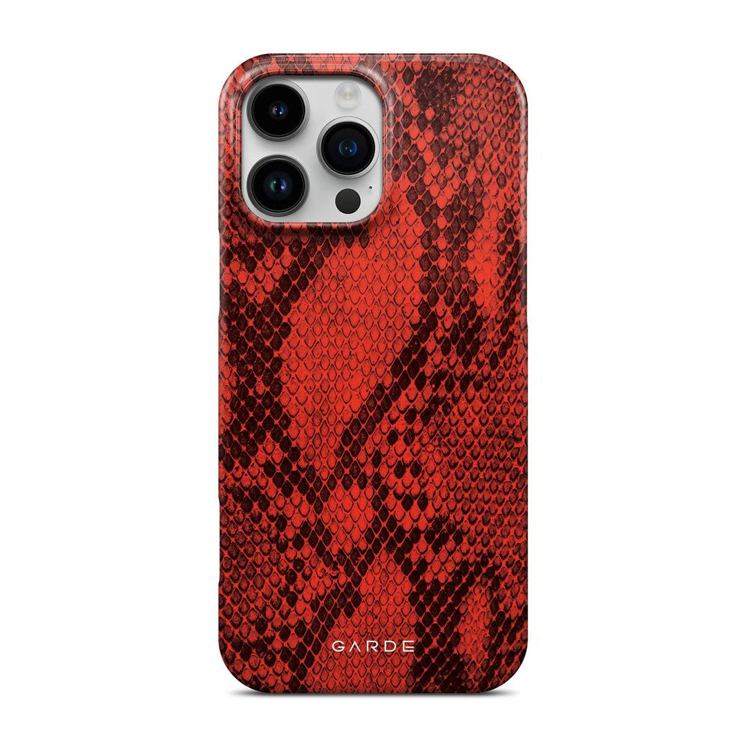 Python Red iPhone 16 Pro Max Back Cover - Custom Printed Phone Case by Garde