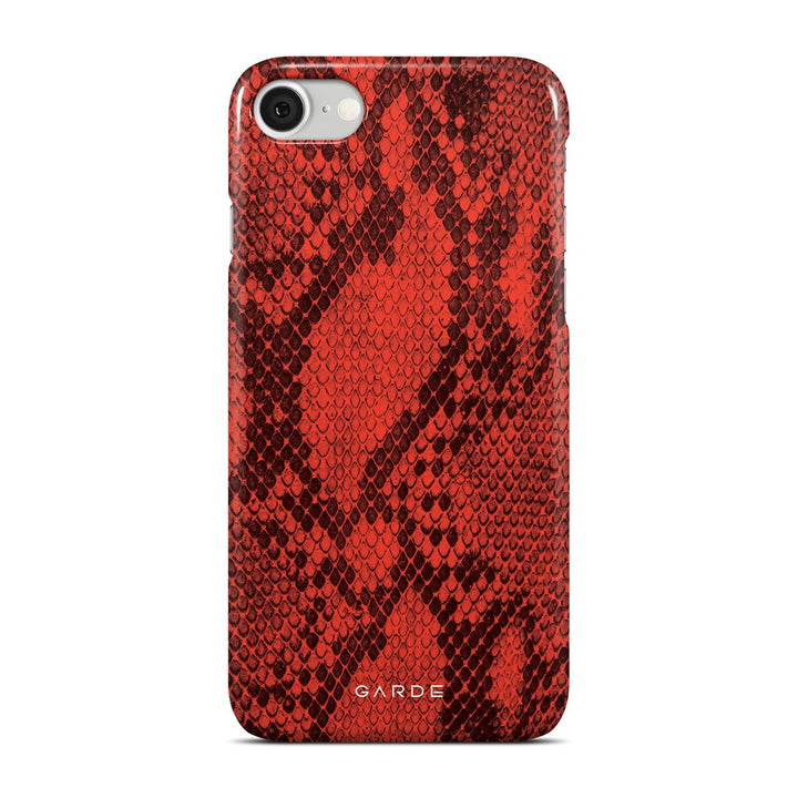 Python Red iPhone 7 / 8 Back Cover - Custom Printed Phone Case by Garde