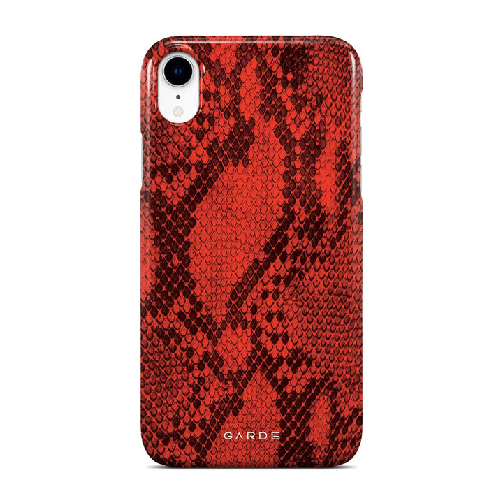 Python Red iPhone XR Back Cover - Custom Printed Phone Case by Garde