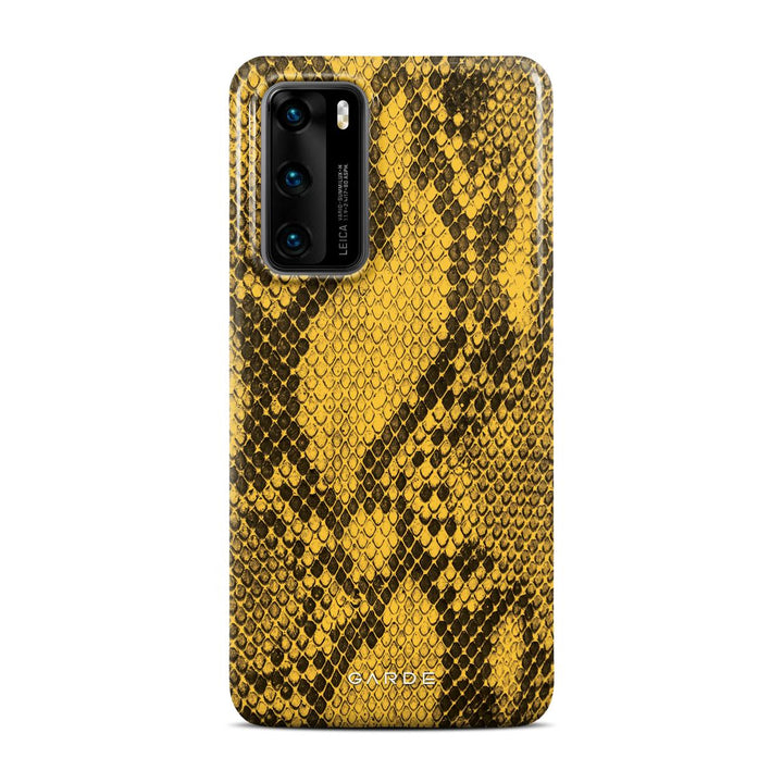 Python Yellow Huawei P40 Back Cover - Custom Printed Phone Case by Garde