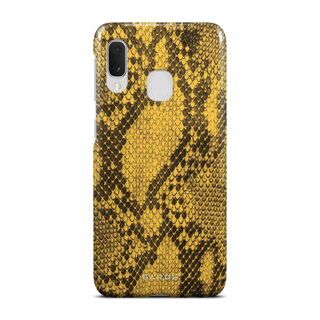 Python Yellow Samsung A20E Back Cover - Custom Printed Phone Case by Garde