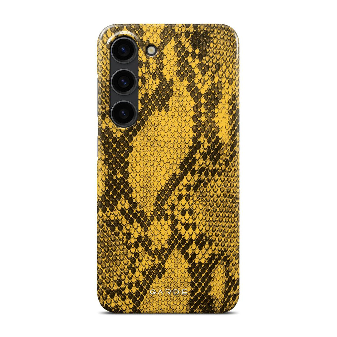 Python Yellow Samsung S23 Back Cover - Custom Printed Phone Case by Garde