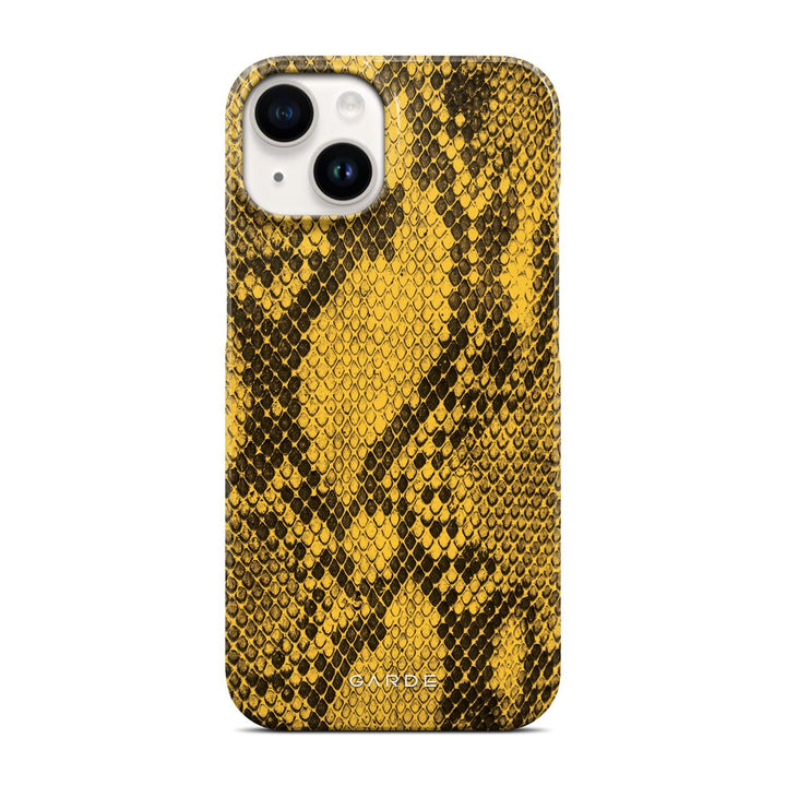 Python Yellow iPhone 14 Back Cover - Custom Printed Phone Case by Garde