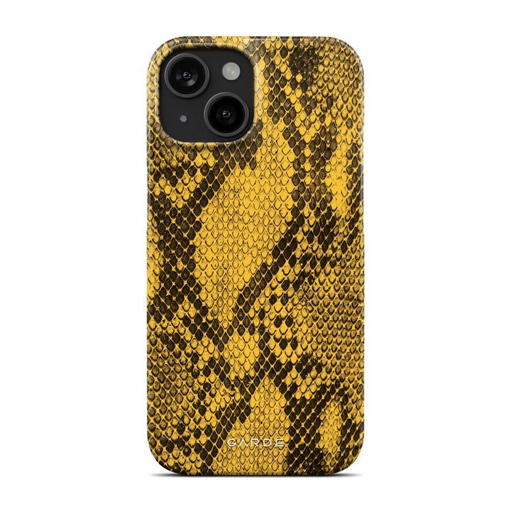 Python Yellow iPhone 15 Back Cover - Custom Printed Phone Case by Garde