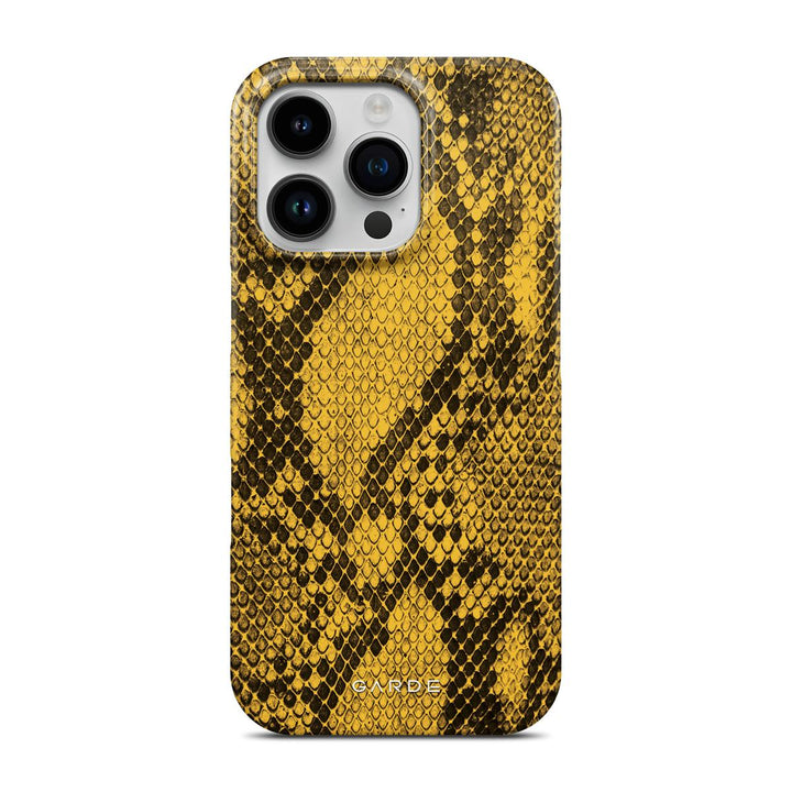 Python Yellow iPhone 16 Pro Back Cover - Custom Printed Phone Case by Garde
