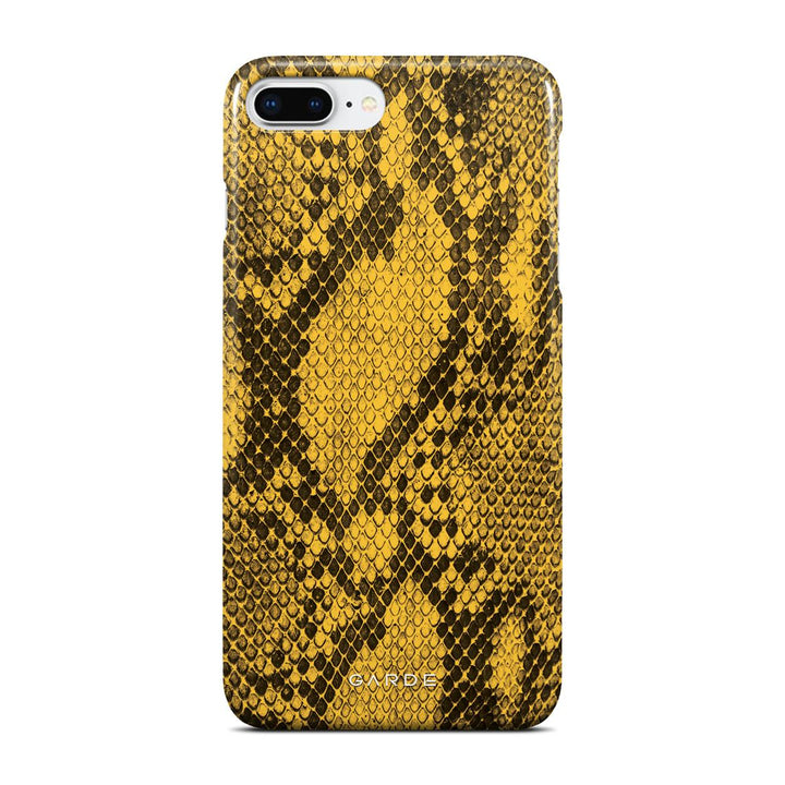 Python Yellow iPhone 7 Plus / 8 Plus Back Cover - Custom Printed Phone Case by Garde