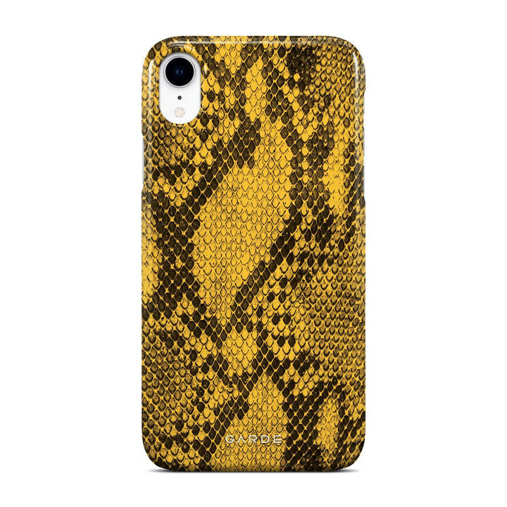 Python Yellow iPhone XR Back Cover - Custom Printed Phone Case by Garde