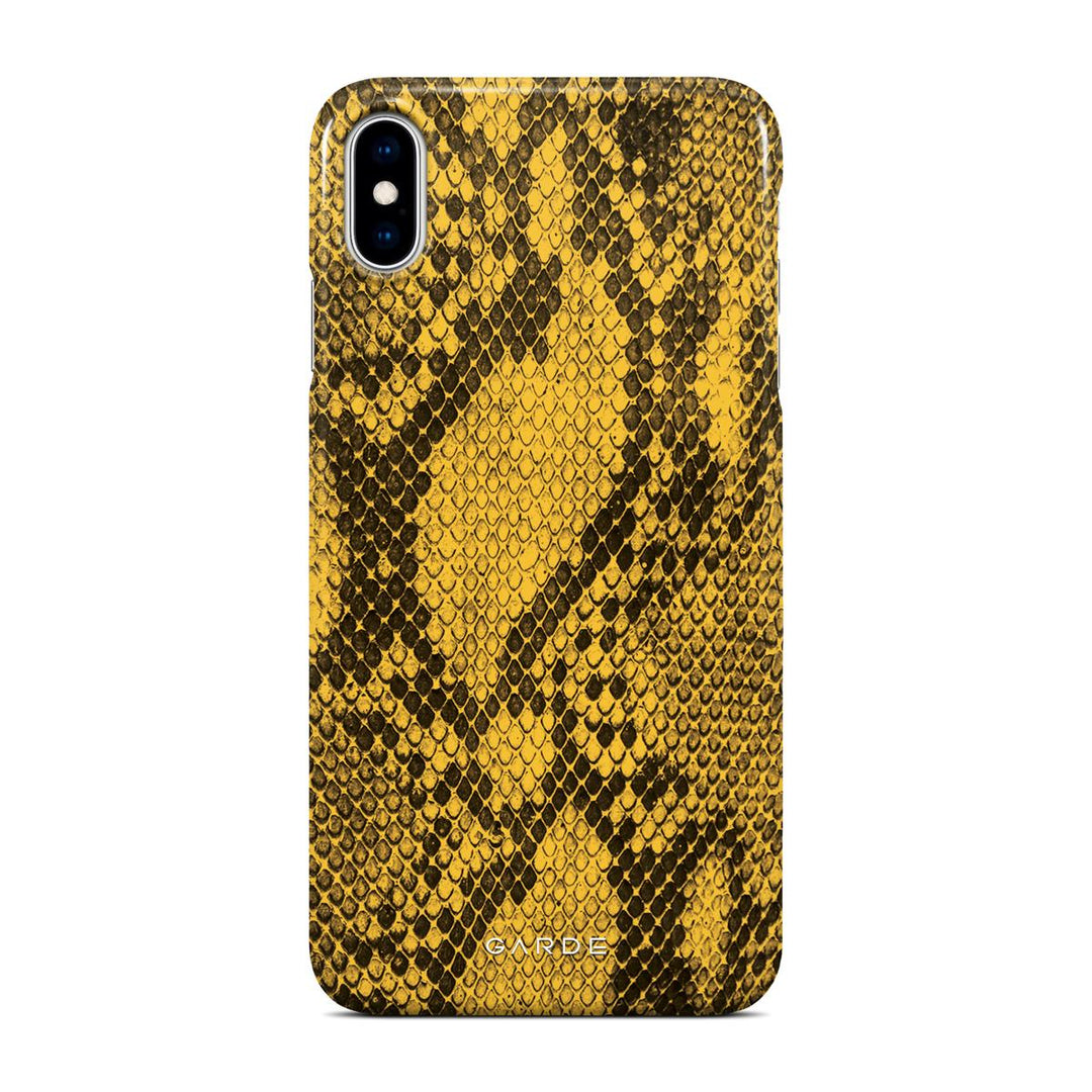 Python Yellow iPhone Xs Max Back Cover - Custom Printed Phone Case by Garde