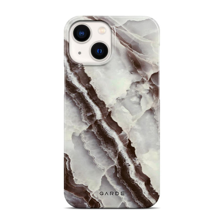 Smokey Stone iPhone 13 Mini Back Cover - Custom Printed Phone Case by Garde