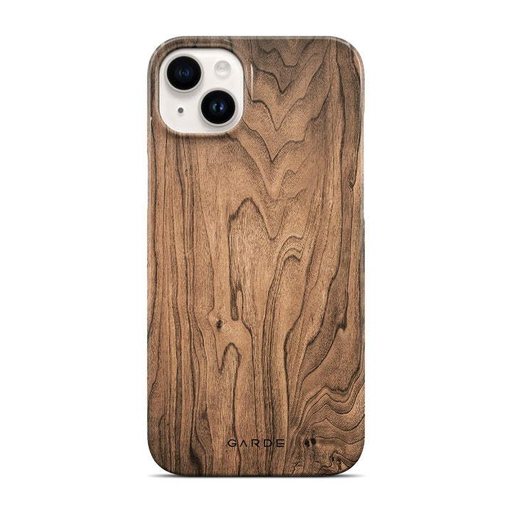 Walnut iPhone 14 Plus Back Cover - Custom Printed Phone Case by Garde