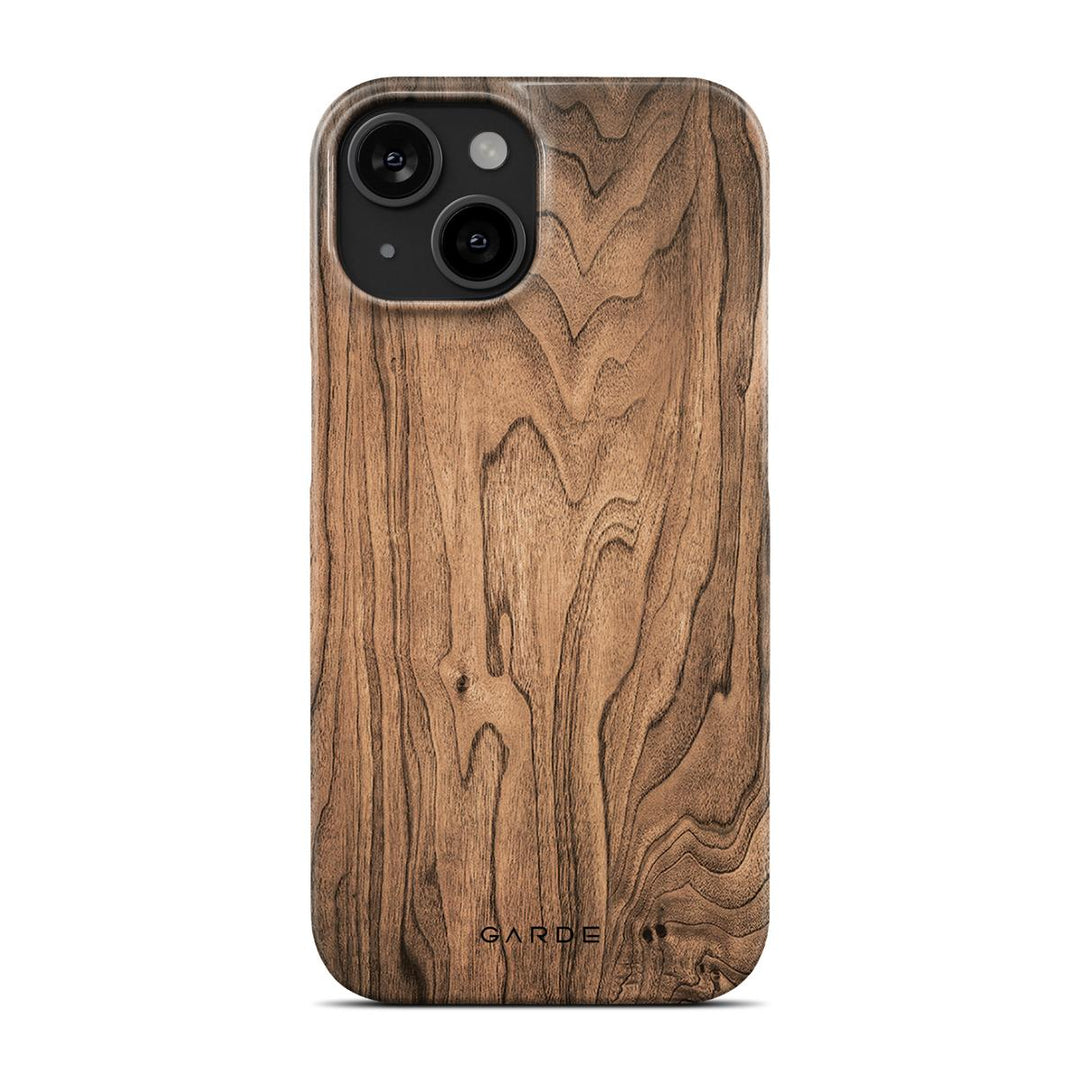 Walnut iPhone 15 Back Cover - Custom Printed Phone Case by Garde