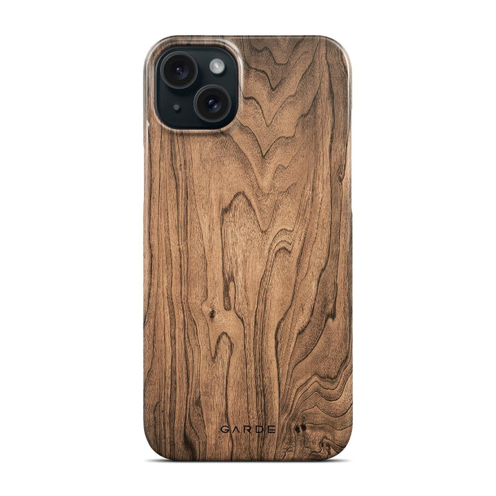 Walnut iPhone 15 Plus Back Cover - Custom Printed Phone Case by Garde